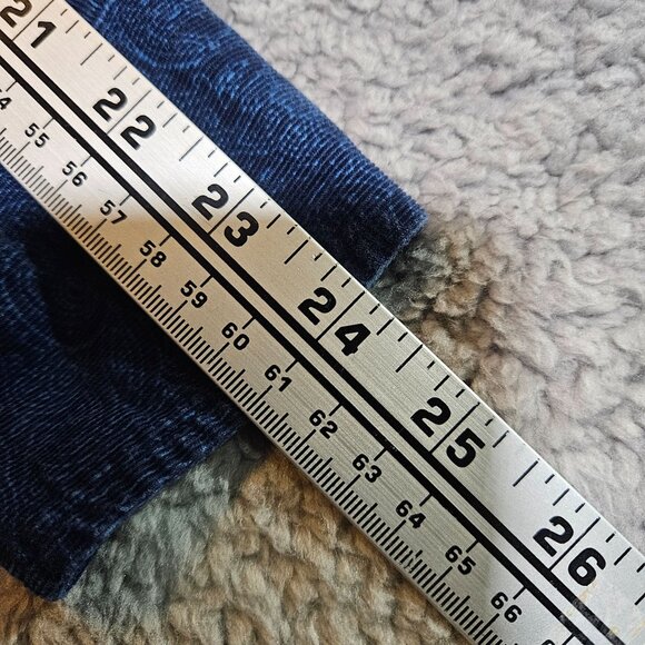 Cremieux Mens Paisley Button-Up Shirt Medium 100% Cotton Blue Long Sleeve - Picture 9 of 13